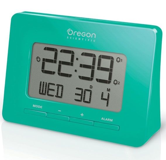 OREGON RM938GRN Radiocontrolled Atomic Alarm Clock Detail Page